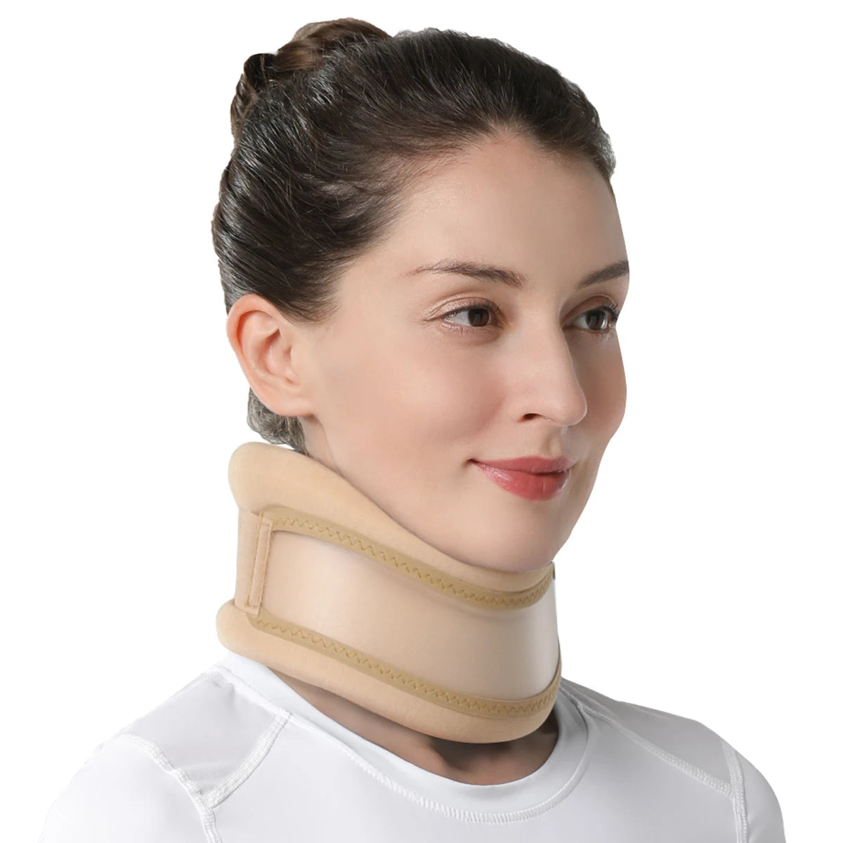 Colar cervical respirável de suporte — ortótese cervical para melhorar a postura