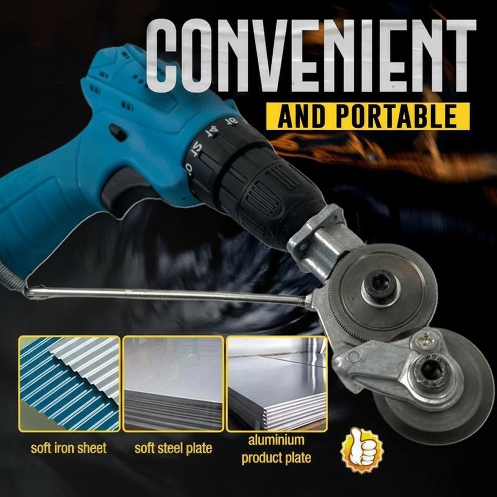 Electric Drill Sheet Metal Shear Nibbler Attachment