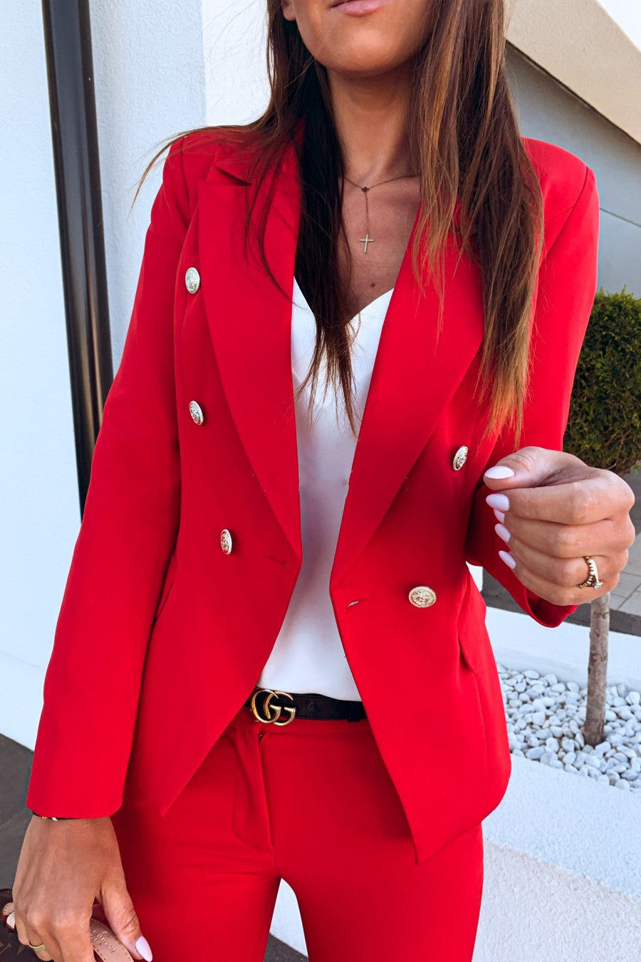 Blazer Tendance Boucle Métal