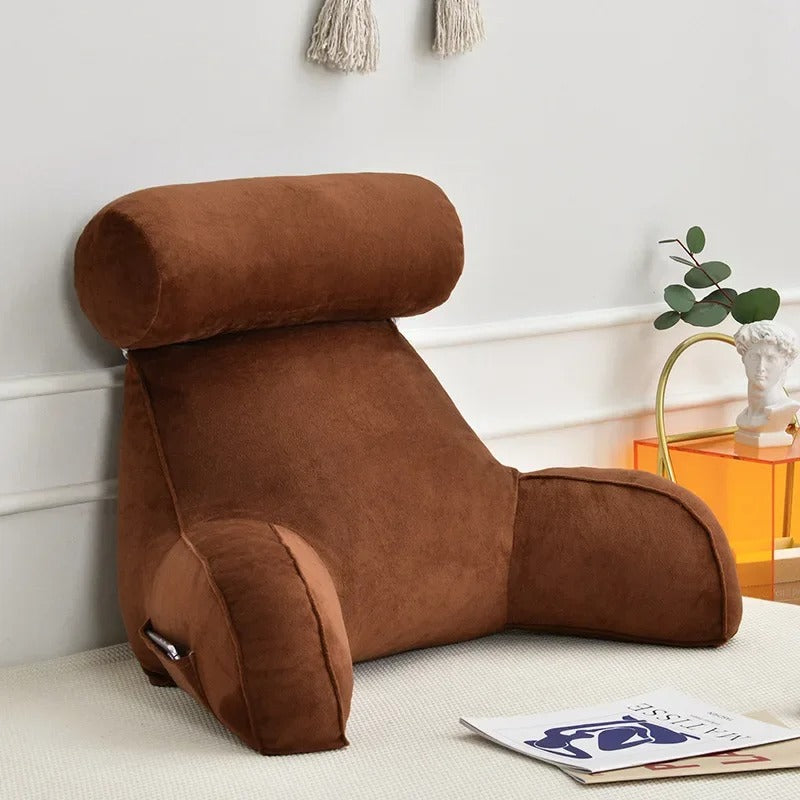 Cuscino ergonomico da lettura — braccioli, poggiatesta, supporto lombare