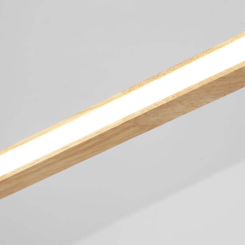 LumaWood Wooden Finish LED Pendant Light — Subtle Metal Accents