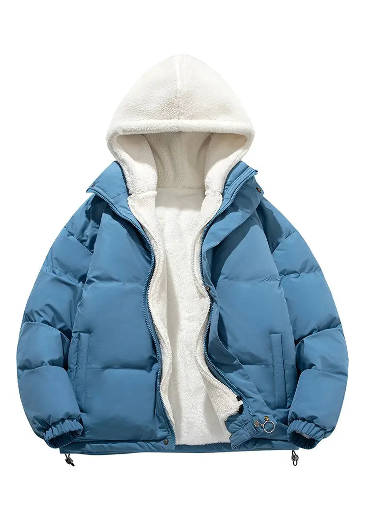 Chaqueta de invierno con capucha Eagle Cozy de forro polar — Ropa de abrigo cálida