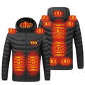 Veste à capuche chauffante électrique à 11 zones — Chaleur hivernale