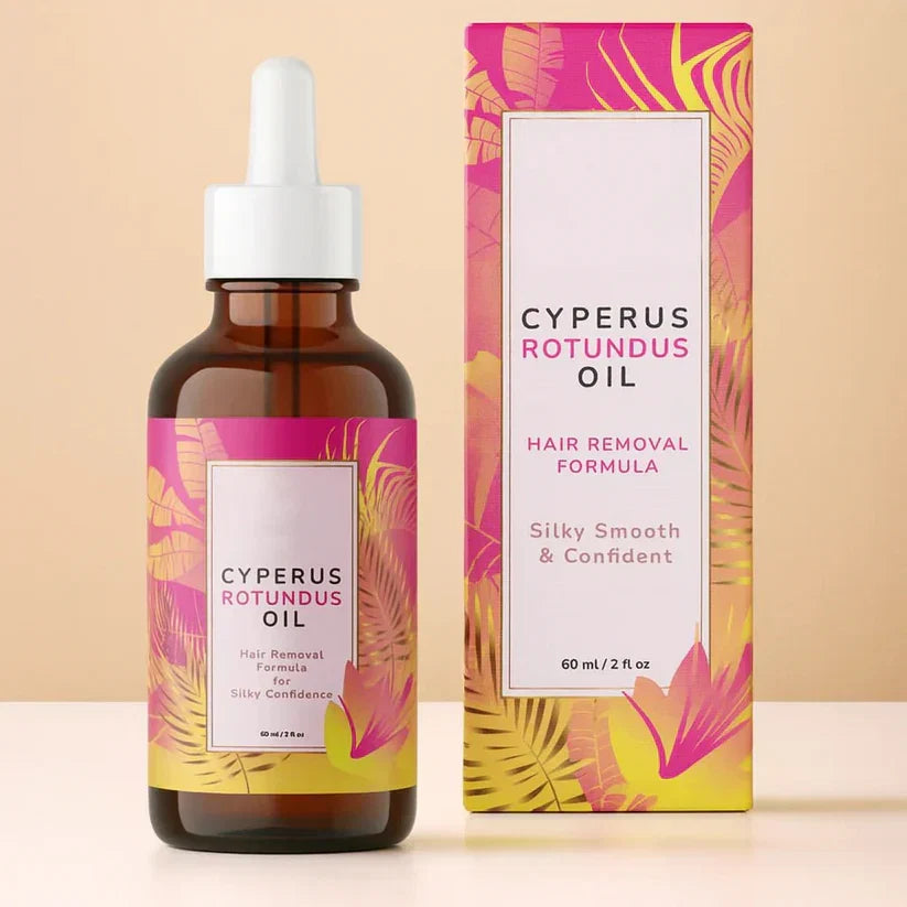 Botanický olej Cyperus rotundus — tradiční extrakt z oddenku, lehká textura