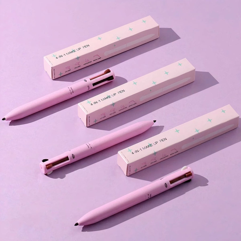 EasyGlow 4-in-1-Make-up-Stift — Eyeliner, Lippenstift, Augenbrauenstift & Highlighter