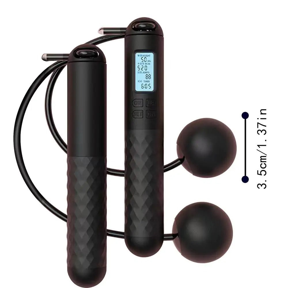 AeroFlex Cordless Weighted Jump Rope — Digital Counter