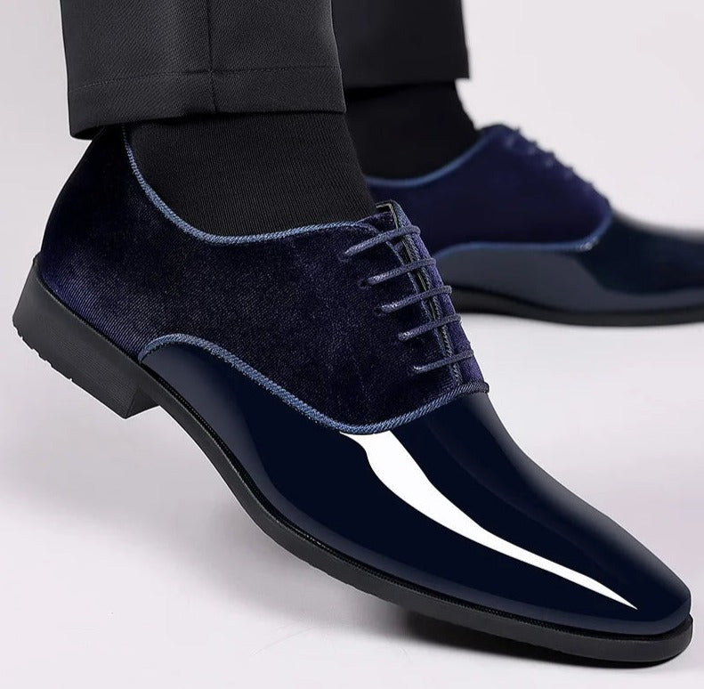 Chaussures pour homme GlanzGenuss en cuir verni haut de gamme — Style et confort