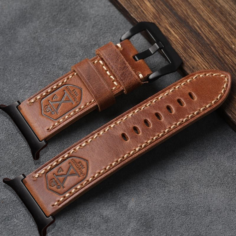 Vintage-Lederarmband für die Samsung Watch Ultra