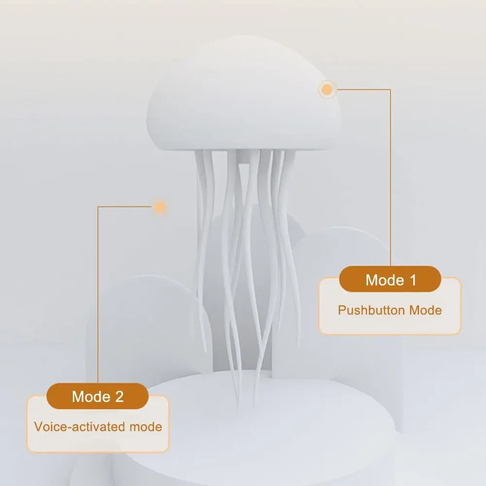 LED medúza éjjeli lámpa — élethű víz alatti ragyogás