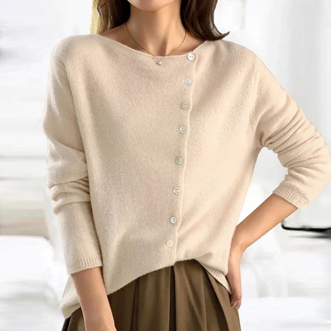 Velice® Strickjacke mit Knopfleiste – kuscheliger Strick zum Überziehen