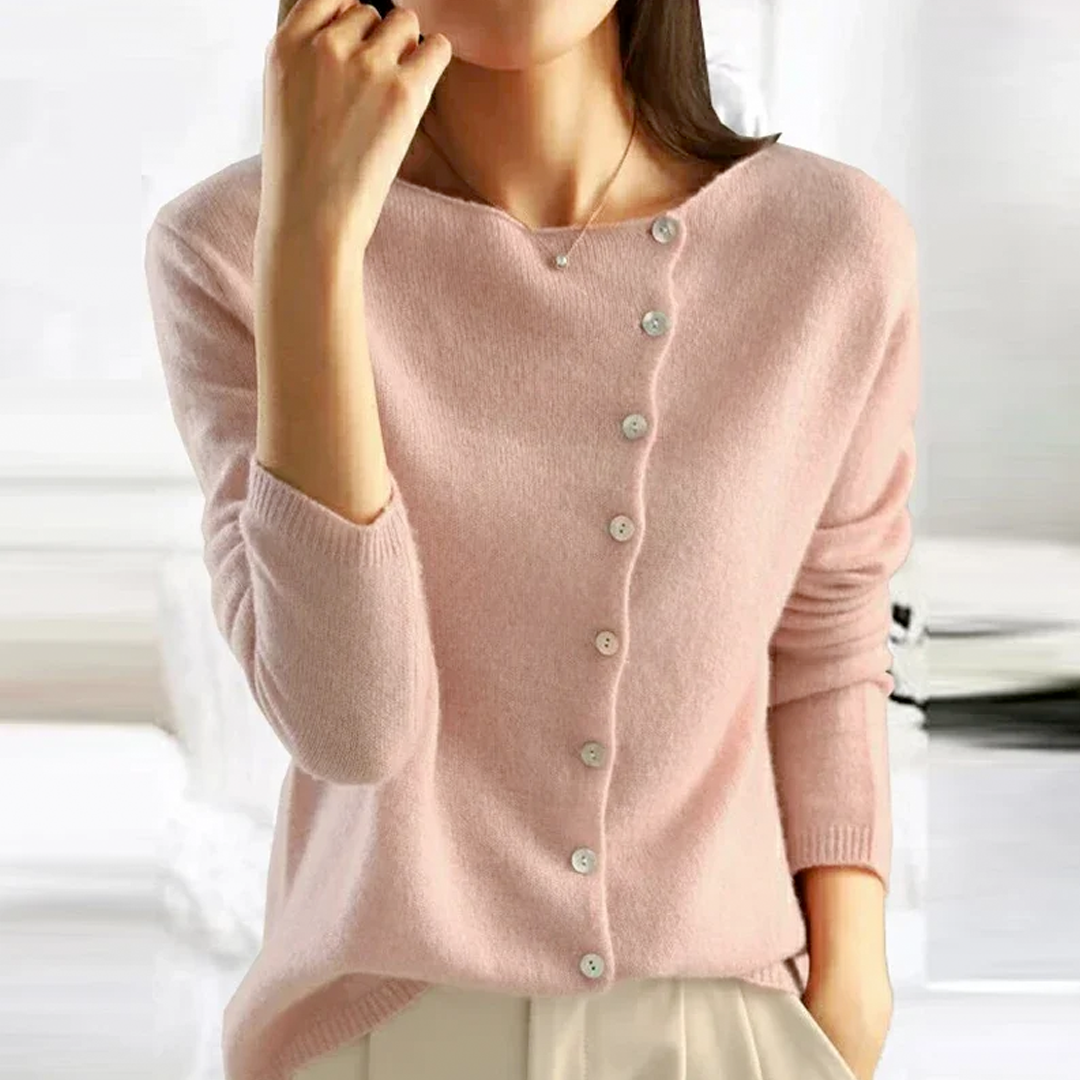 Velice® Strickjacke mit Knopfleiste – kuscheliger Strick zum Überziehen