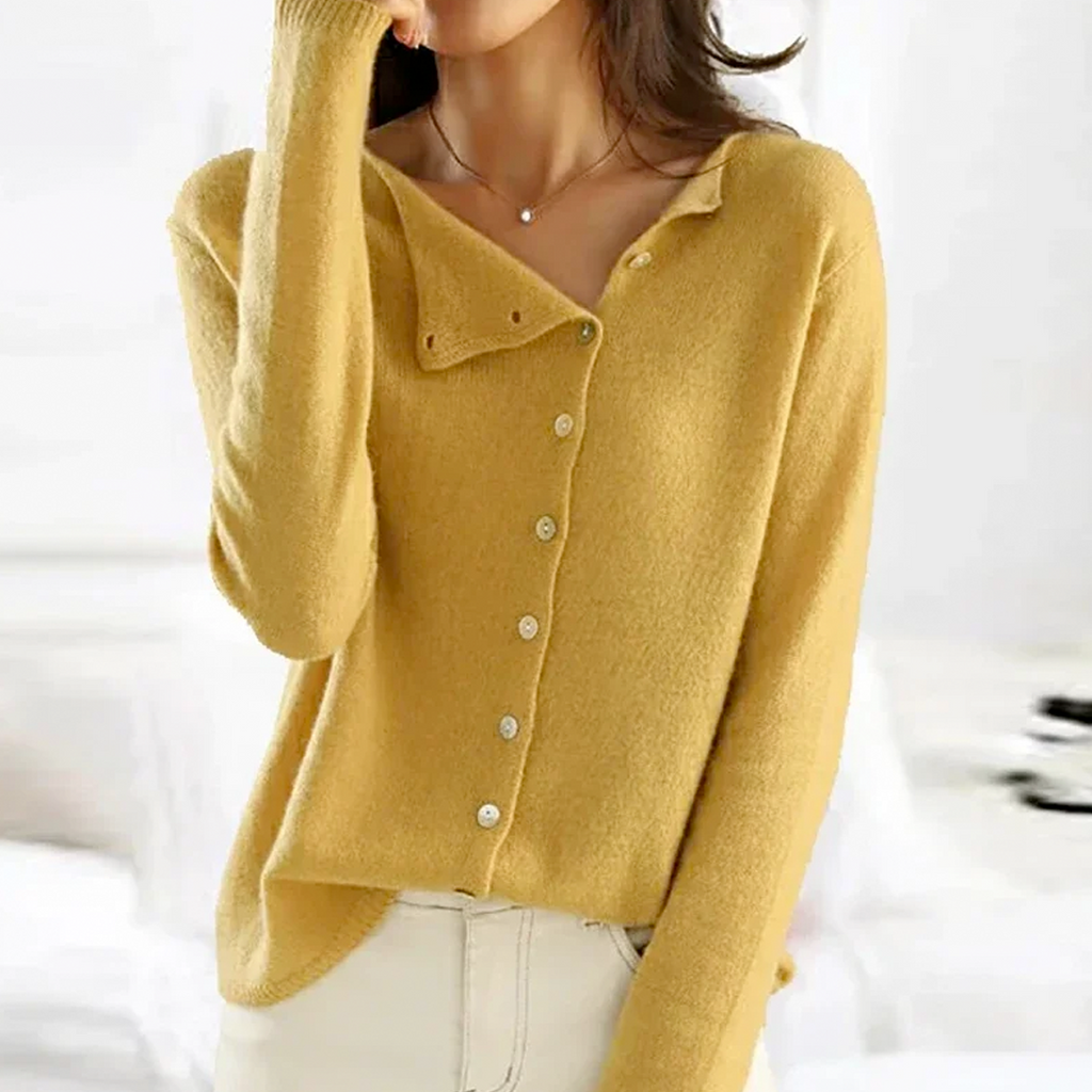 Velice® Strickjacke mit Knopfleiste – kuscheliger Strick zum Überziehen