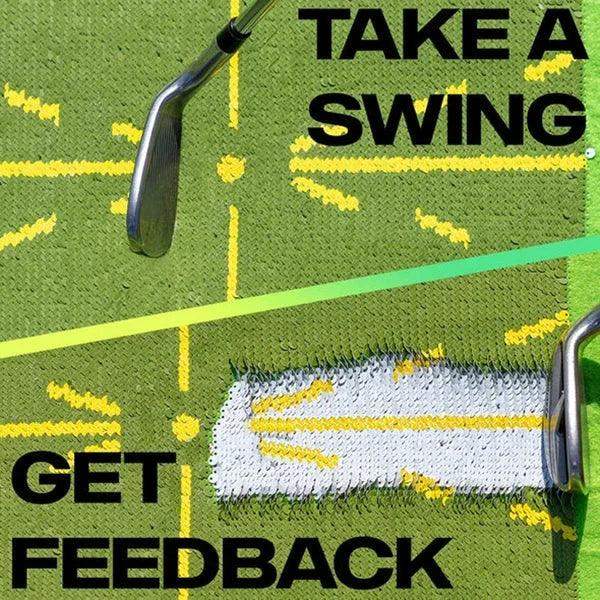 Tapis d’entraînement au swing de golf — Retour instantané sur le divot et le contact avec la balle