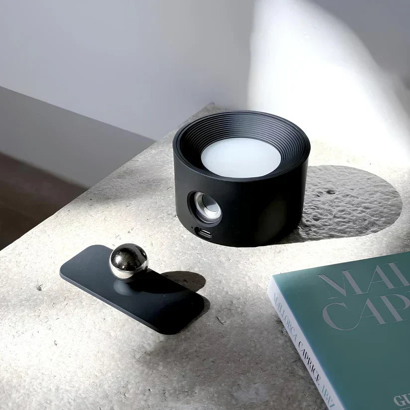 Luz de parede LED sem fios recarregável GlowBeam, ajustável a 360°