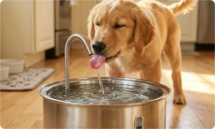 Stainless Steel Canine Hydration Station — Tiered Filtration System