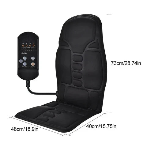LumaNest Eight Motor Neck and Upper Back Massager — Portable Heated Cushion