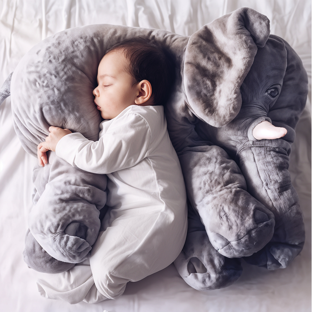 SnugPhant Ultra-Soft Elephant Plush Cuddle Pillow — Hug-Shaped Comfort