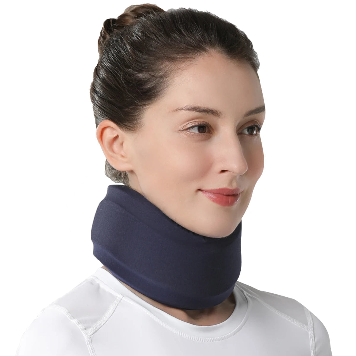 Colar cervical respirável de suporte — ortótese cervical para melhorar a postura