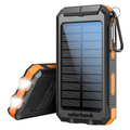 20000mAh Solar-Powerbank — Tragbares Notladegerät