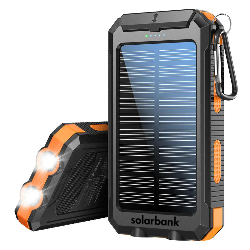 20000mAh Solar Power Bank — Portable Emergency Charger