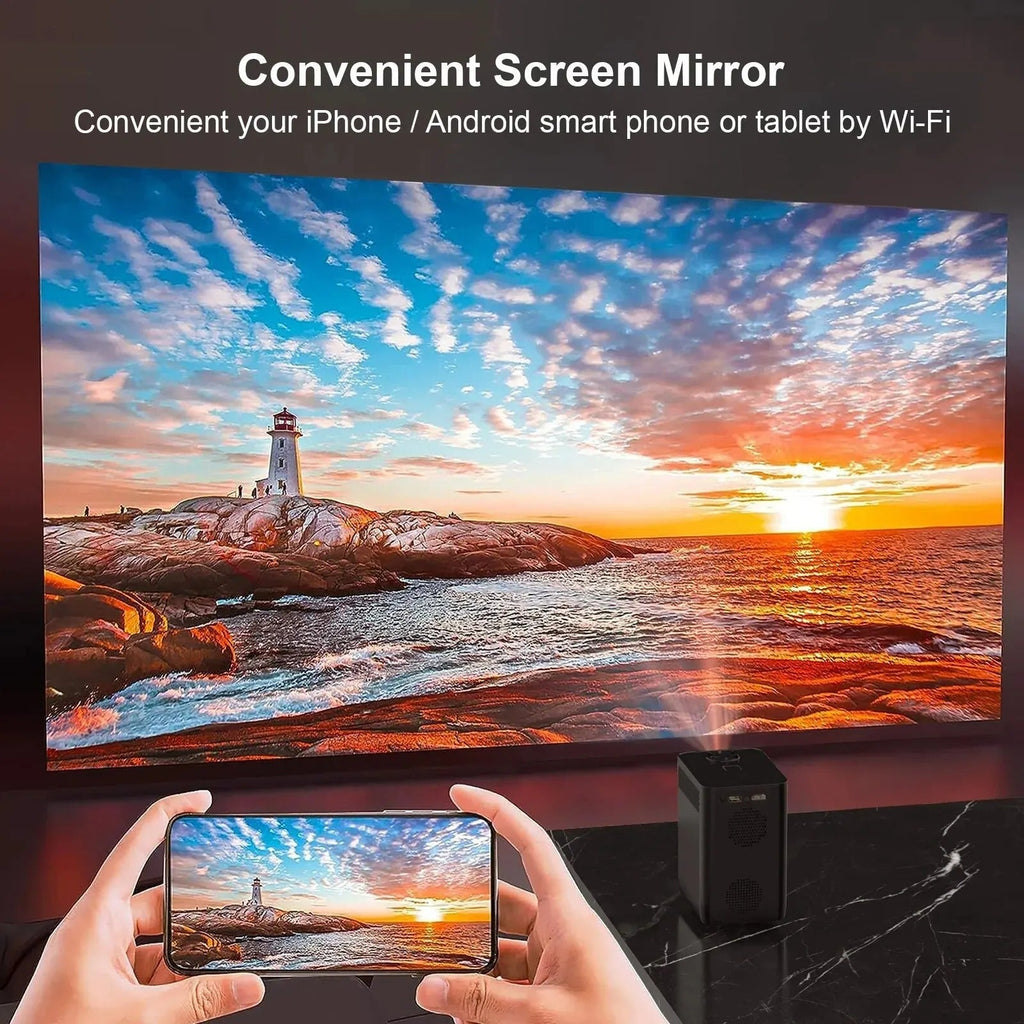 Bærbar Android WiFi 4K-smartprojektor — Trådløs streaming