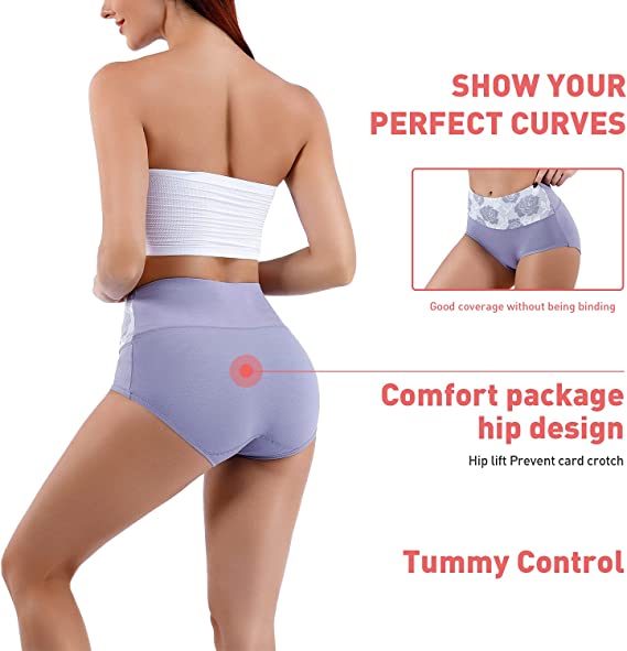 High-Waisted Leakproof Panties — Tummy Control Underwear