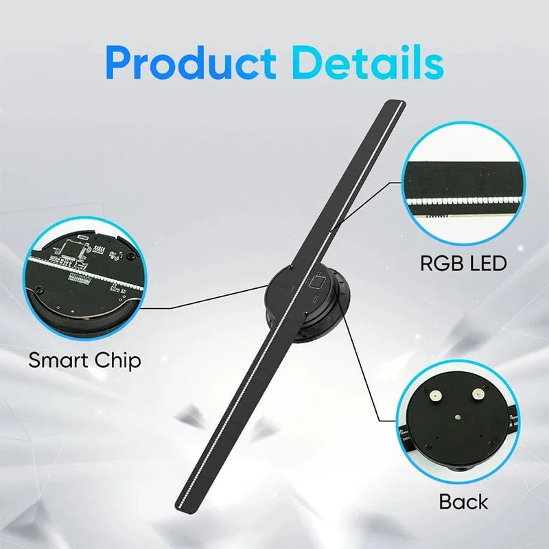 3D Hologram LED Fan Projector | Filindra