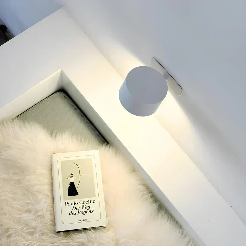 Luz de parede LED sem fios recarregável GlowBeam, ajustável a 360°
