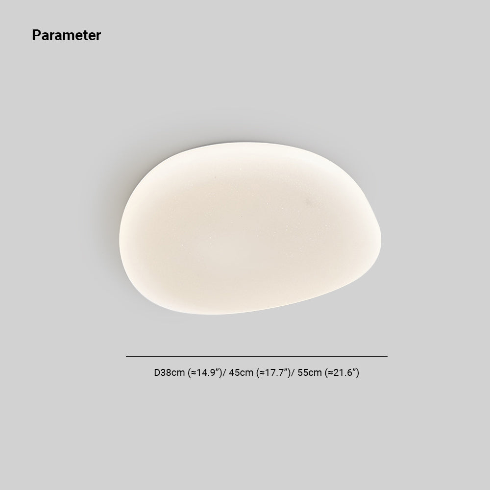 White Acrylic LED Ceiling Lamp — Modern Geometric Design, 5–10㎡ Coverage