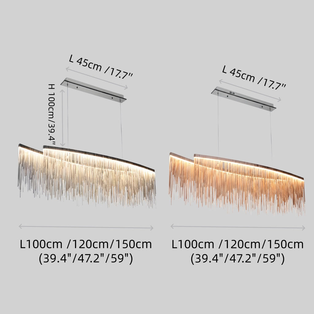 Royal Gouden of Chromen Hanglamp – Luxe Kwast Metaalarmatuur voor Eetkamer - Flindria
