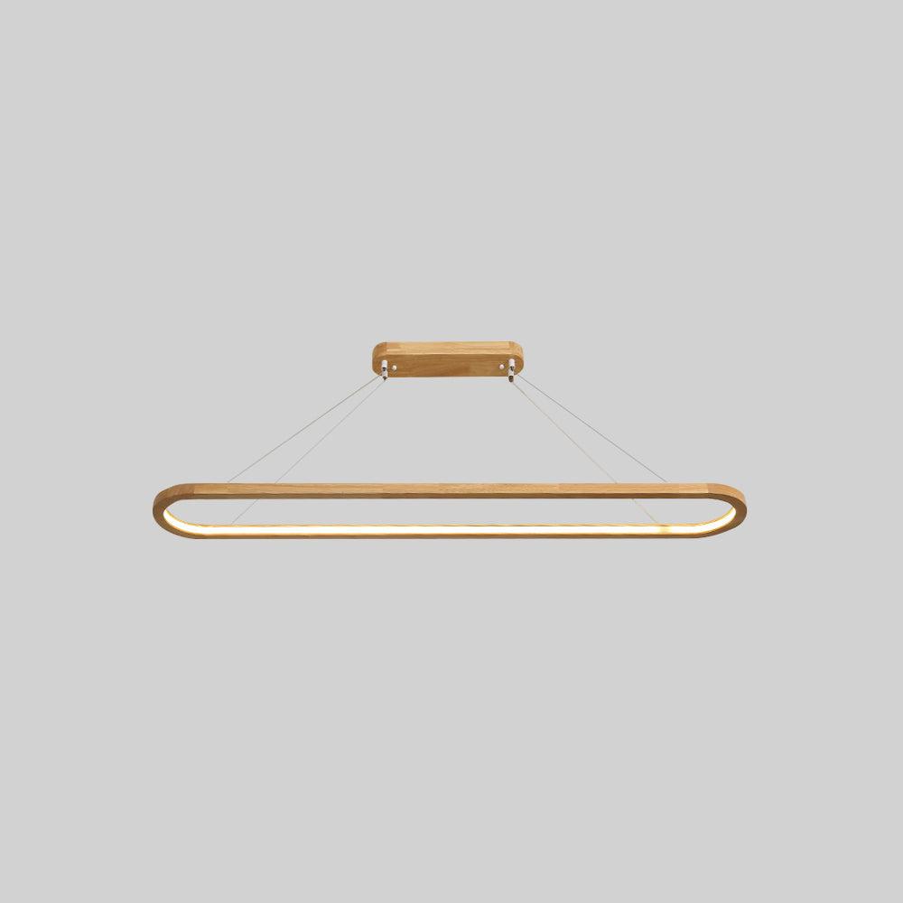 LumaWood Wooden Finish LED Pendant Light — Subtle Metal Accents