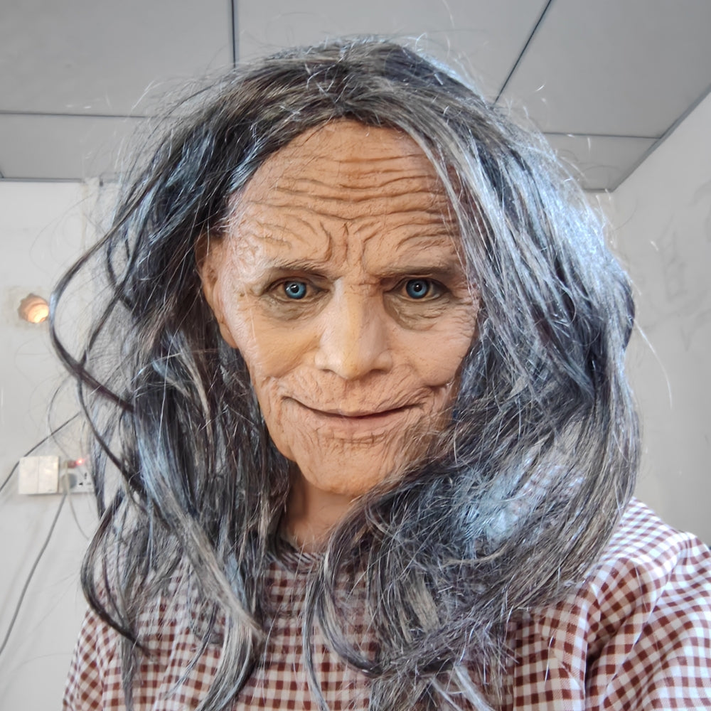 Granny-Witch-Maske – gruselige Halloween-Charaktermaske