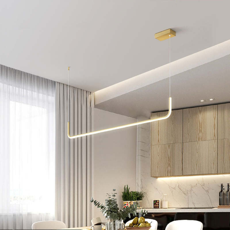 EdgeGlow LED-pendellampa — metallram, silikonbelagd yta
