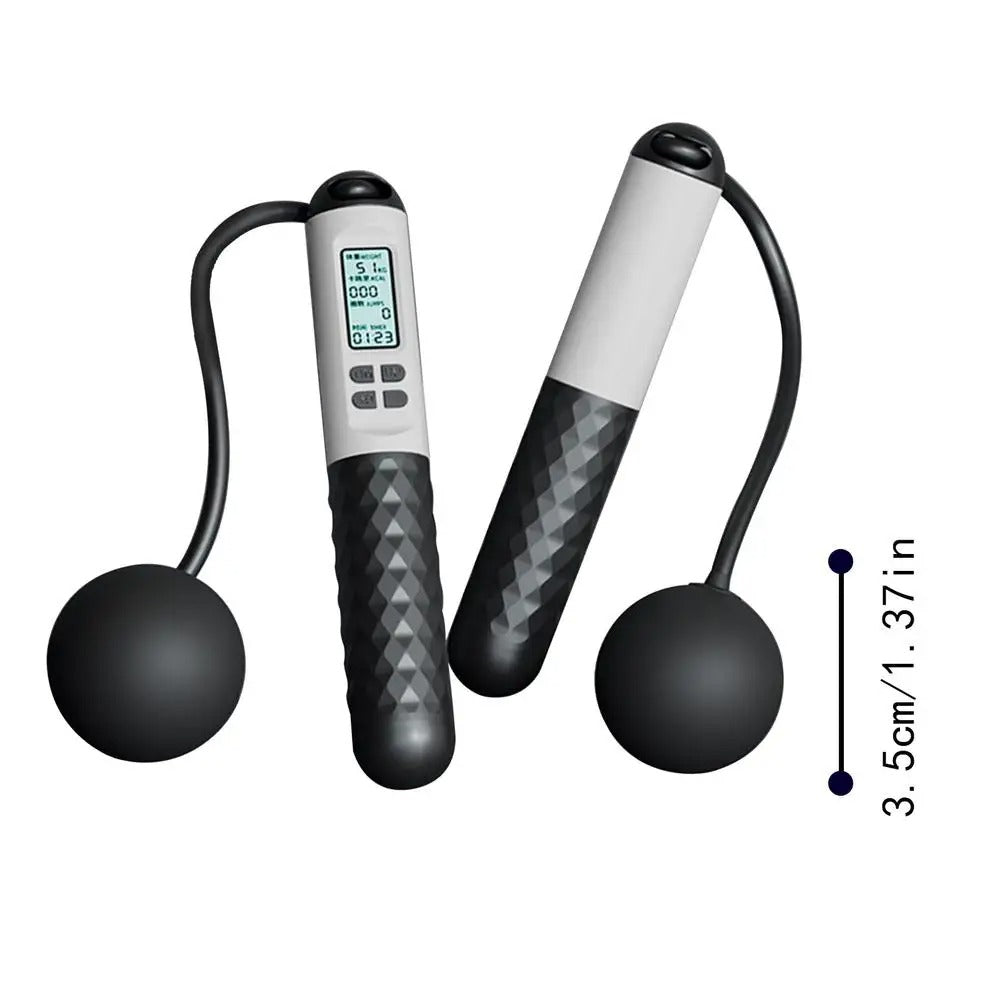 AeroFlex Cordless Weighted Jump Rope — Digital Counter