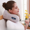 NovaRest U-formad nackkudde — mild vibrationsmassage