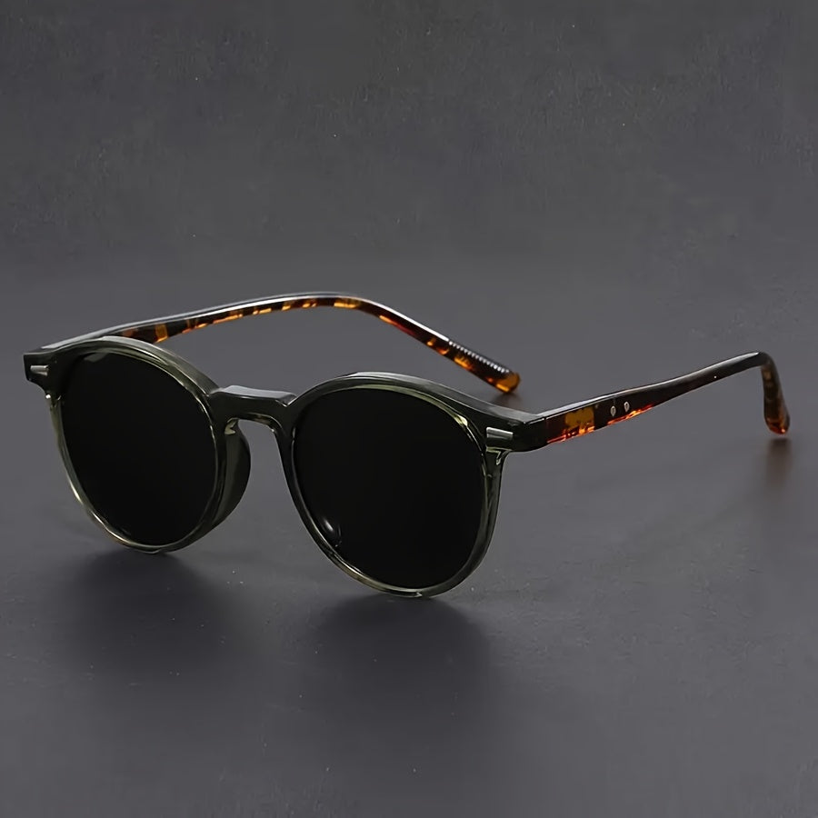 Men's Retro Round Sunglasses – Tortoiseshell Lightweight Frame & UV400 | Filindra