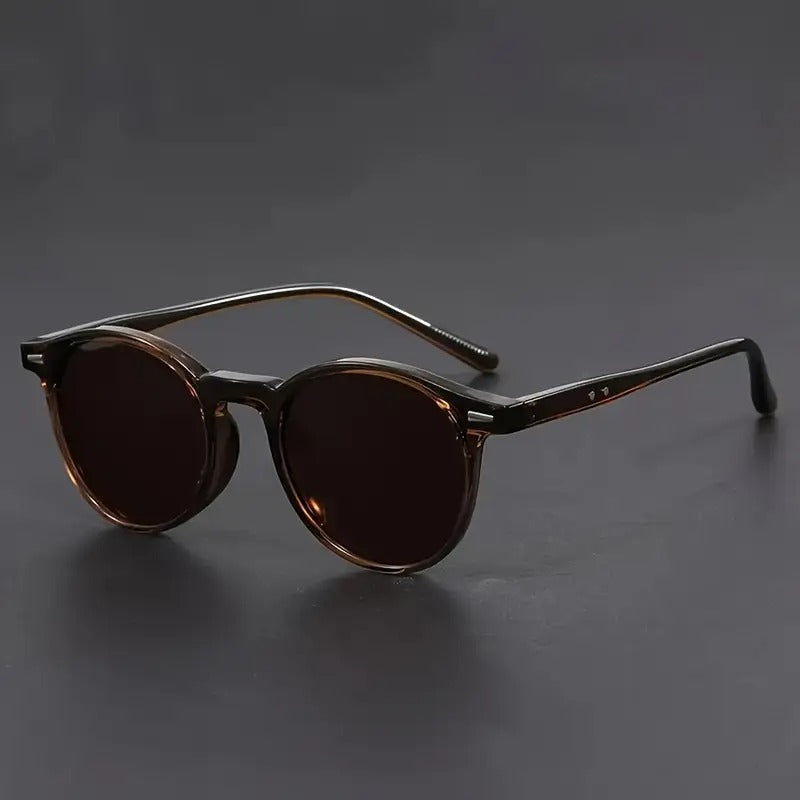 Men's Retro Round Sunglasses – Tortoiseshell Lightweight Frame & UV400 | Filindra
