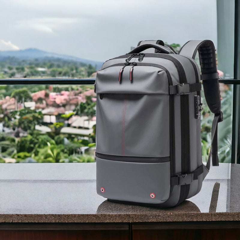 60-L-Vakuum-Kompressionsrucksack - Erweiterbare Business-Reisetasche