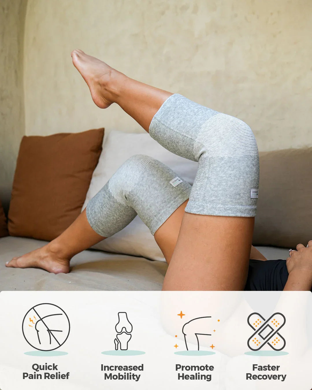 Bamboo Compression Knee Sleeve — Lightweight, Breathable Fit