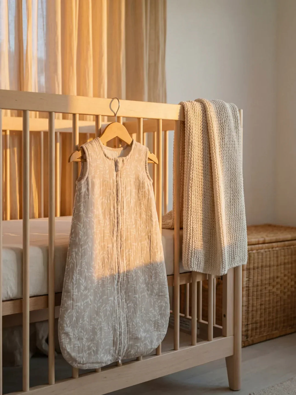 Breathable Bamboo Cotton Baby Sleep Sack — Soft, Comfortable Fit