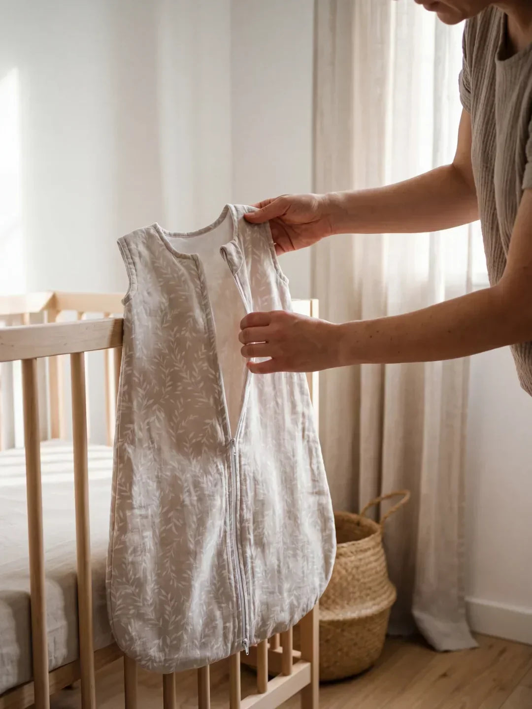 Breathable Bamboo Cotton Baby Sleep Sack — Soft, Comfortable Fit