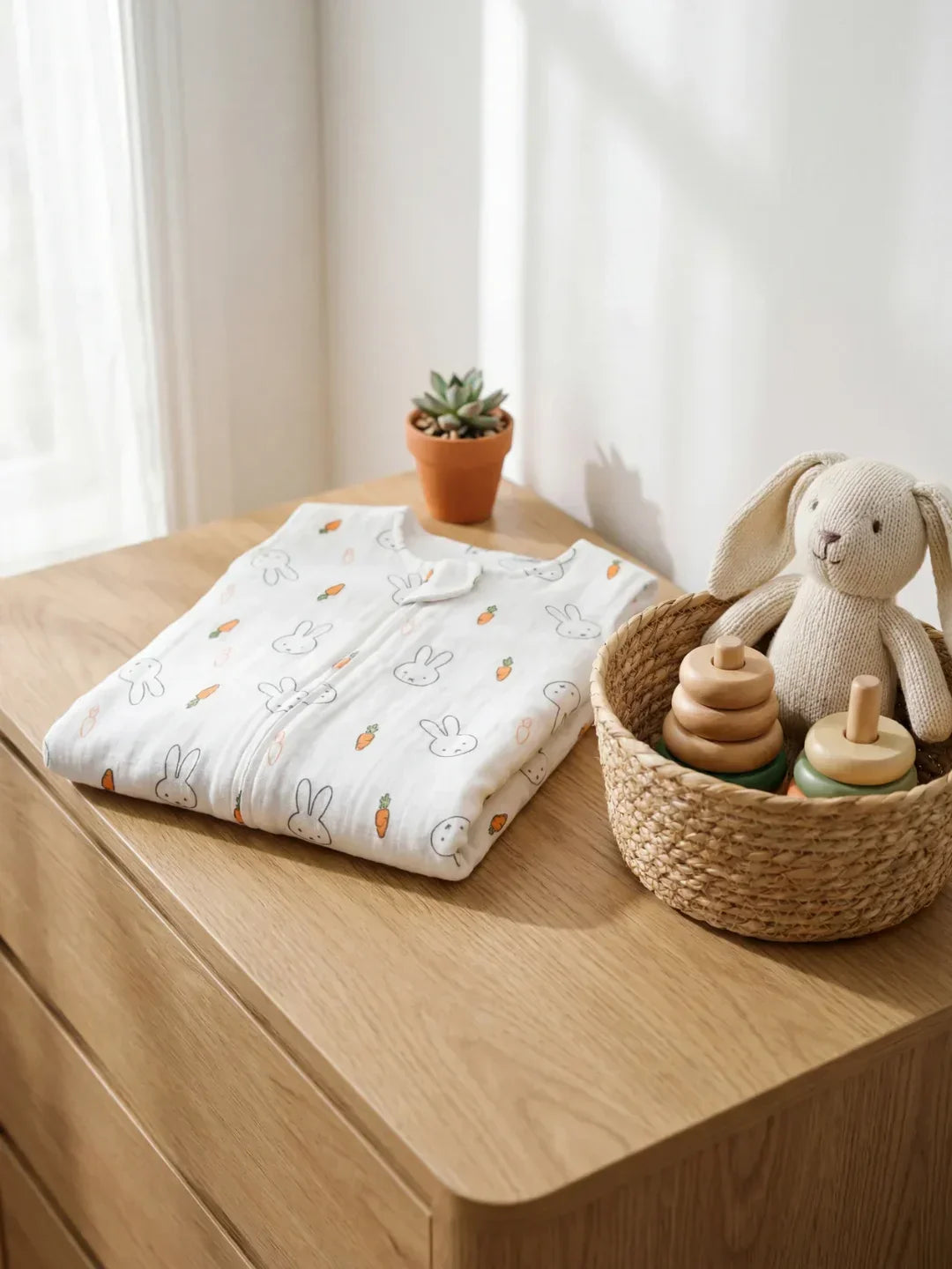 Breathable Bamboo Cotton Baby Sleep Sack — Soft, Comfortable Fit