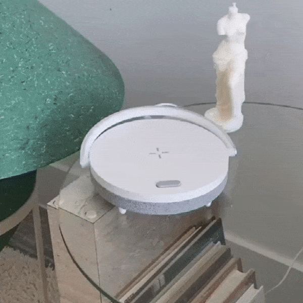 4-in-1 Bedside Lamp — Dimmable Light, Wireless Charging & Speaker
