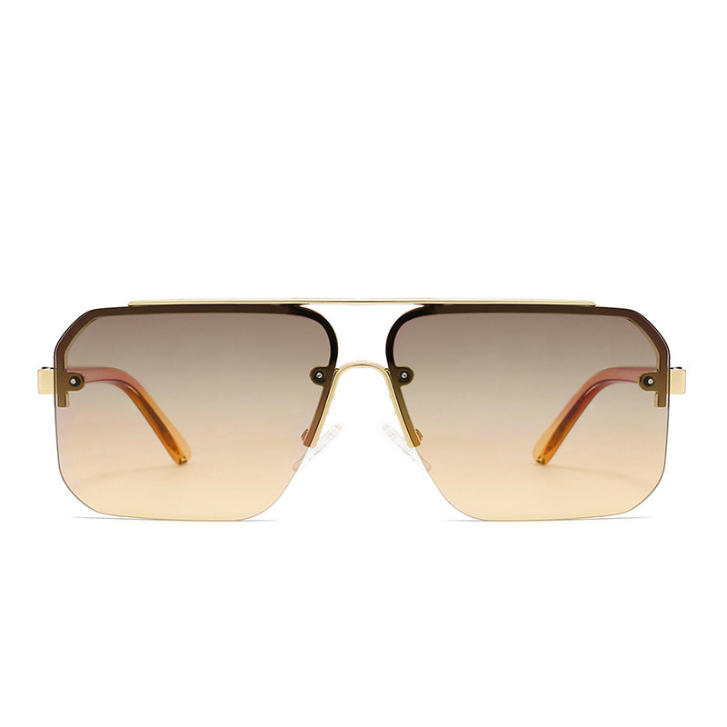 Ricco Milano-aviatorzonnebril met kleurverloop — titanium, UV400