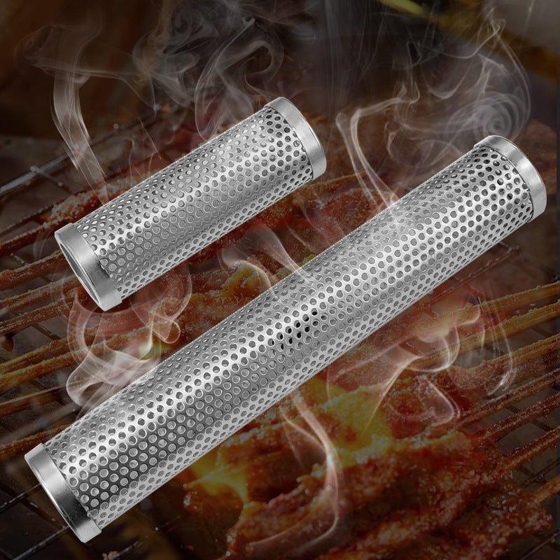 2-teiliges antihaftbeschichtetes Grill-Rollkörbchen für BBQ-Gemüse