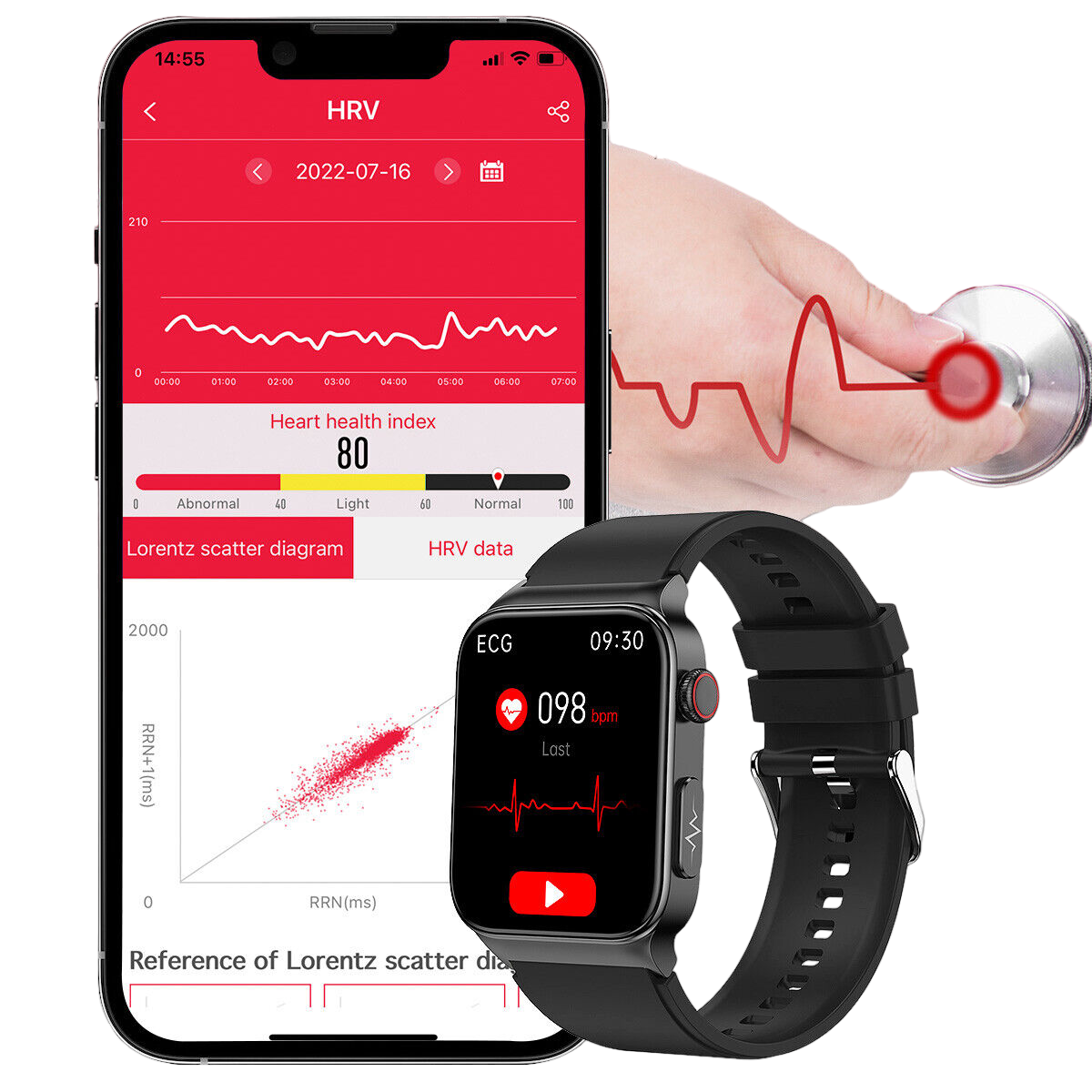Smartwatch NovaPulse Wellness Tracker — prosta integracja z aplikacją zdrowotną