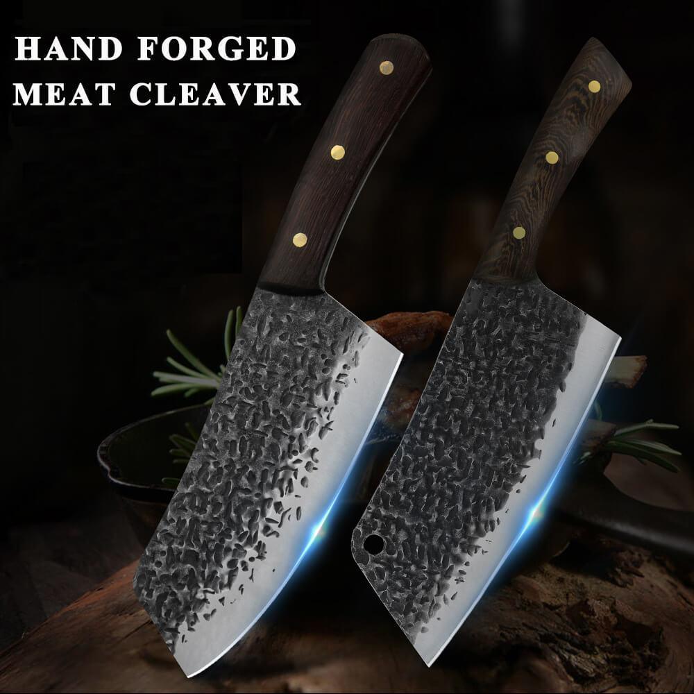 Handmade Meat Cleaver Knife — 16-Step, 168-Hour Crafting