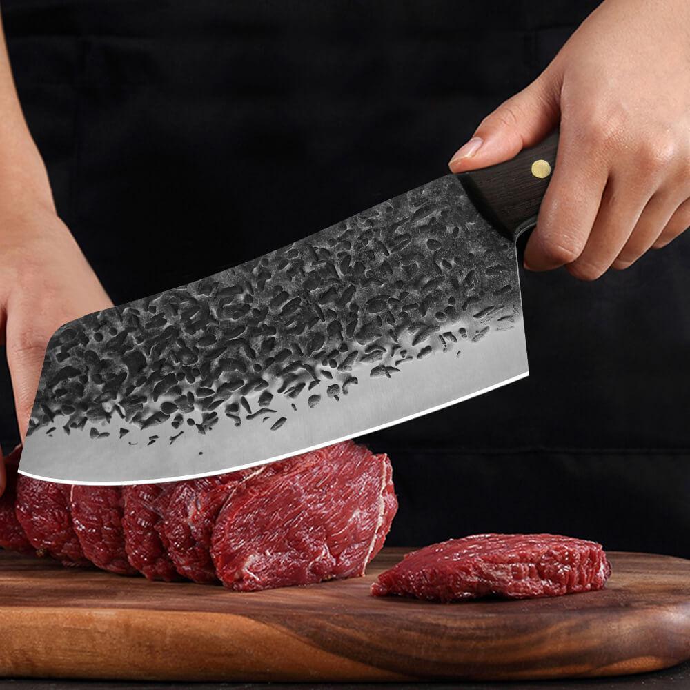 Handmade Meat Cleaver Knife — 16-Step, 168-Hour Crafting