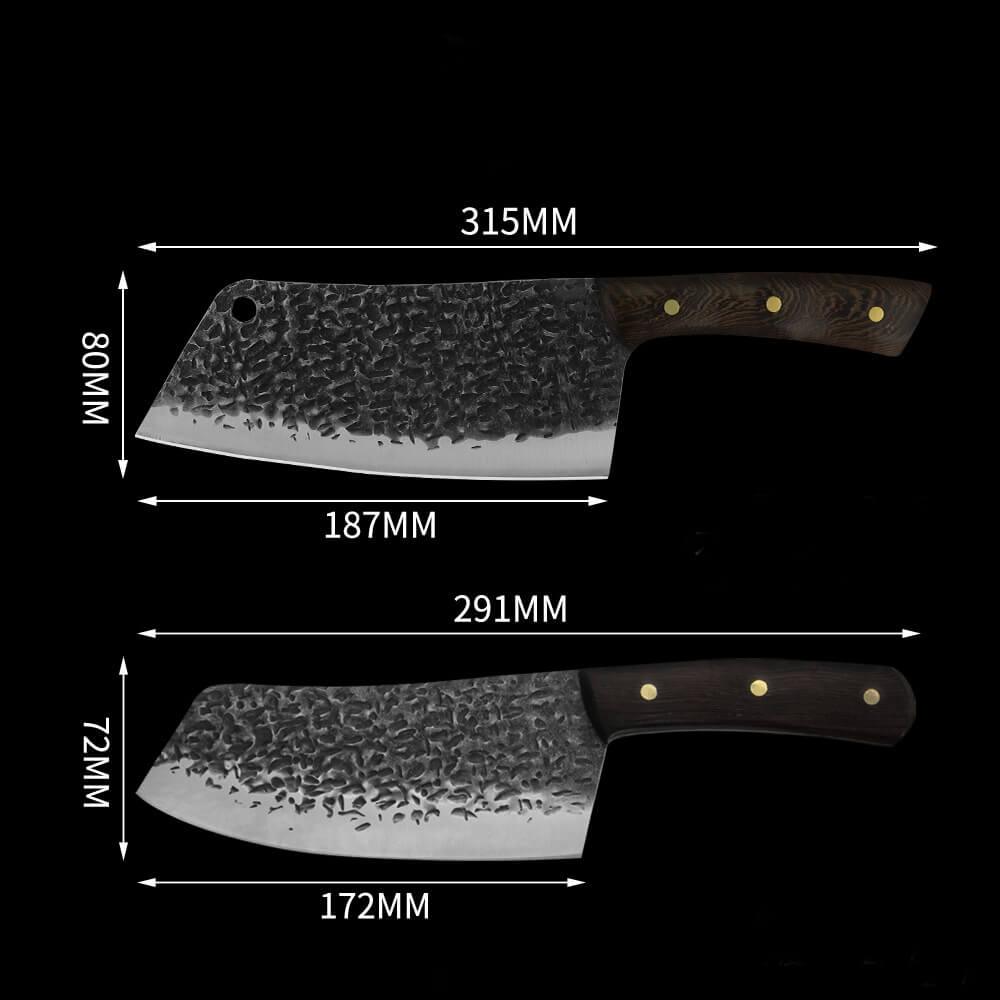 Handmade Meat Cleaver Knife — 16-Step, 168-Hour Crafting