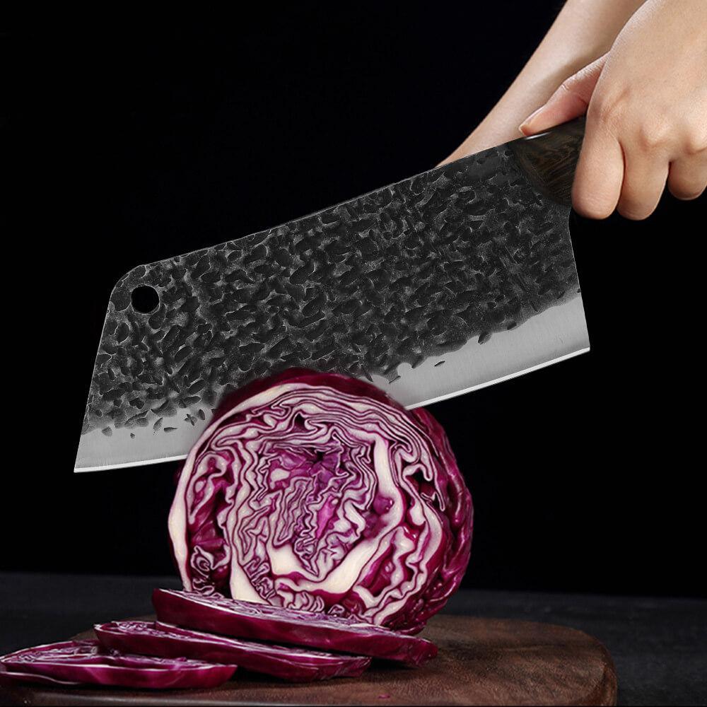 Handmade Meat Cleaver Knife — 16-Step, 168-Hour Crafting